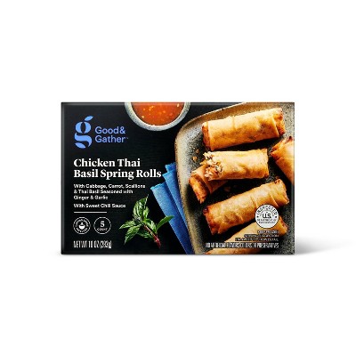 Frozen Chicken Thai Basil Spring Rolls - 10oz/5ct - Good &#38; Gather&#8482;