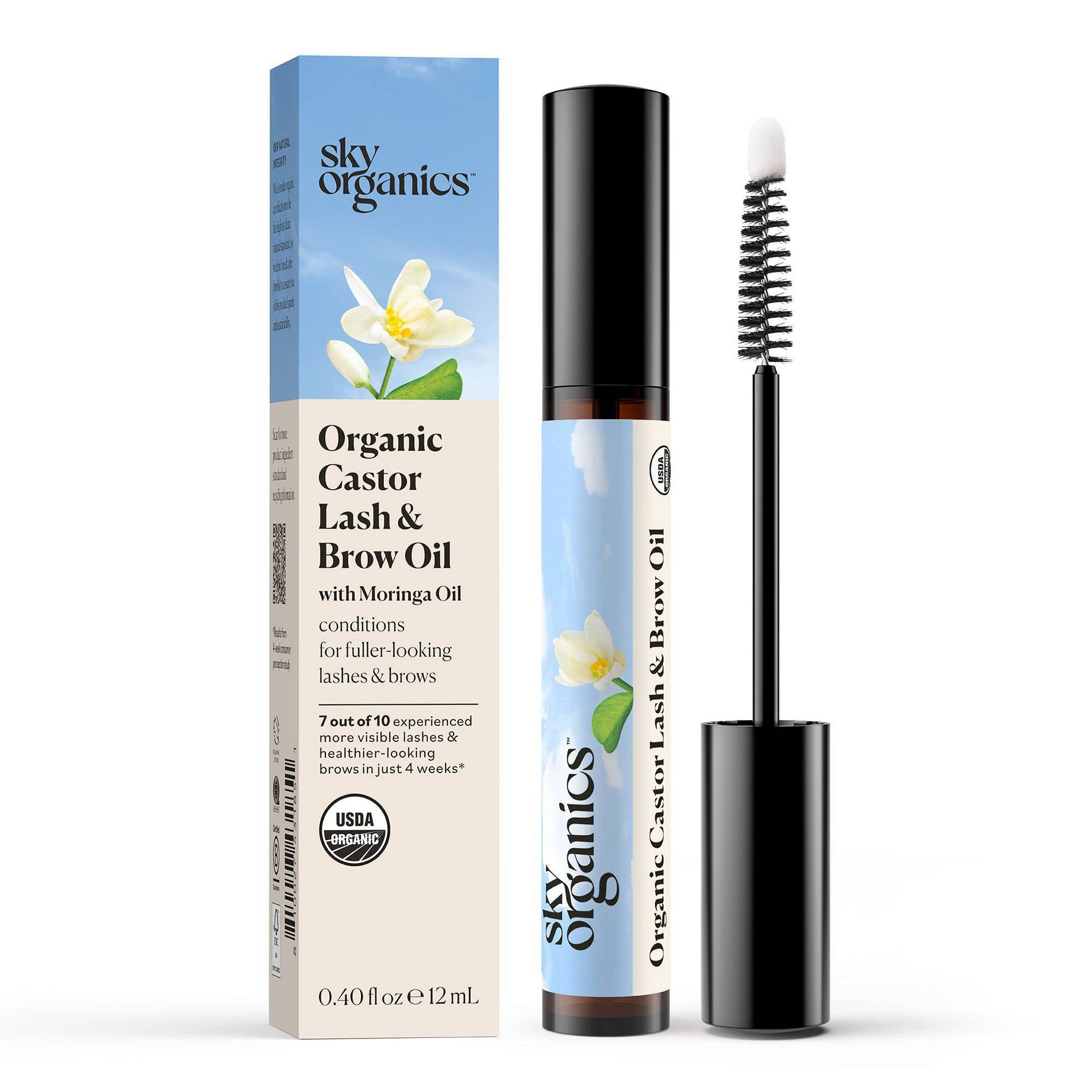 Sky Organics Organic Castor Lash & Brow Oil - 0.4 fl oz