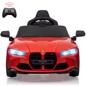 12V Kids Ride On Car, Licensed BMW M4 Toddler Electric Vehicle for 37-83 Months with Remote Control 3 Speed, Led Light&Bluetooth - 1 of 4