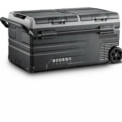 12 Volt Car Refrigerator, Portable Freezer Dual Zone APP Control, 52 Cans Fridge 12/24V DC and 100-240V AC