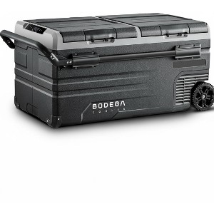 12 Volt Car Refrigerator, Portable Freezer Dual Zone APP Control, 52 Cans Fridge 12/24V DC and 100-240V AC - 1 of 4