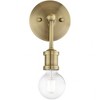 Livex Lighting Lansdale 1 - Light Vanity in  Antique Brass - 4 of 4