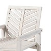 PAGED Outdoor Dining Chairs Modern Wood Patio Chairs with Arms for Patio, Poolside, Garden, Backyard - 2 of 4