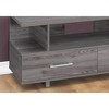 Monarch Specialties Tv Stand 48 Inch Console Media Entertainment Center Storage Cabinet Living Room Bedroom Laminate Grey Contemporary Modern - 3 of 4