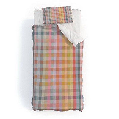Deny Designs 2pc Twin/Twin XL Ninola Design Charming Nostalgia Gingham Duvet and Sham Set