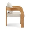 Okak Modern Stylish Design Home Dining Chairs for Kitchen Dining Room,Small Boucle Upholstered Seating Dining Chair Set of 2 - 4 of 4