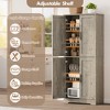 70" Black Tall Kitchen Pantry Cabinet with 4 Doors and Adjustable Shelves, Freestanding Storage Cabinet for Bathroom, Dining Room, Living Room - 4 of 4