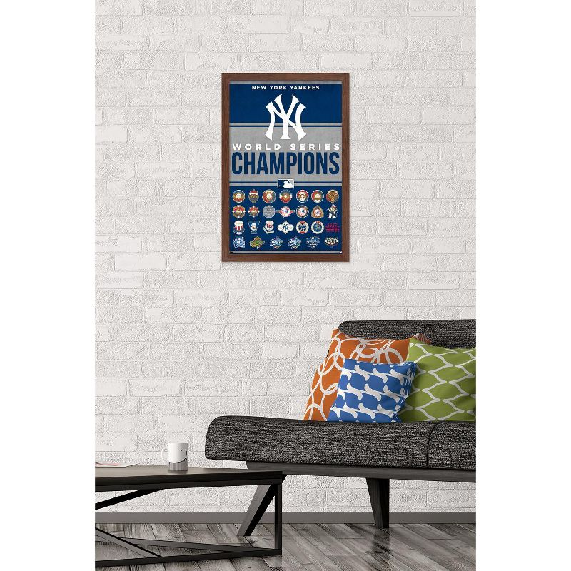 Trends International MLB New York Yankees - Champions 23 Framed Wall Poster Prints, 2 of 7