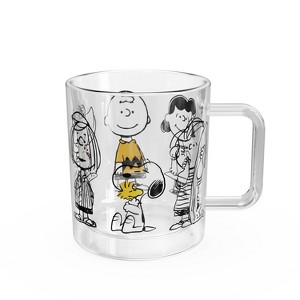 Peanuts 13.5 fl oz Double Wall Glass Mug - 1 of 4