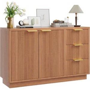 Coucheta Fluted Buffet Cabinet with Storage, Large Console Cabinet, Mid Century Modern Sideboard for Dining Room, Kitchen - 1 of 4