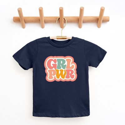 The Juniper Shop Girl Power Retro Toddler Short Sleeve Tee