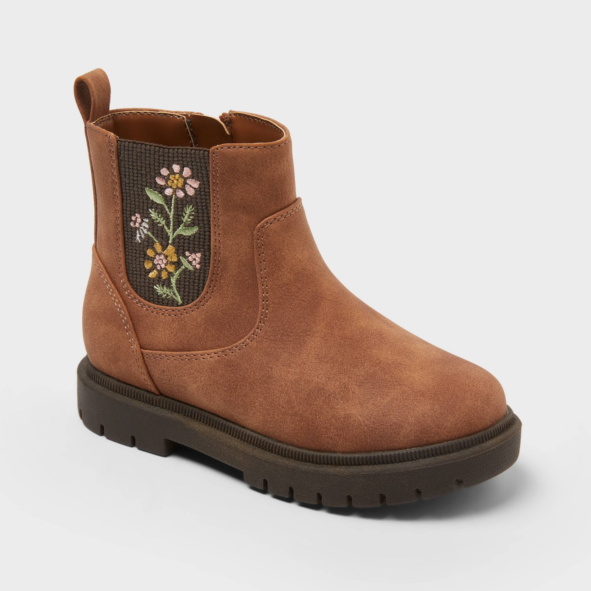 Toddler Soma Embroidered Chelsea Boots - Cat & Jack™ Brown
