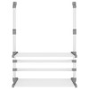 vidaXL Drying Rack for Balcony 21.3"x9.8"x16.5" Aluminum - 3 of 4