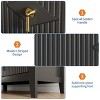 Fluted Dresser for Bedroom, 54 Inch Wide 6-Drawer Wood Dresser, Modern Chest of Drawers - 2 of 4