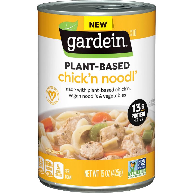 Gardein Plant Based Chick&#39;n Noodl&#39; Soup - 15oz, 1 of 5