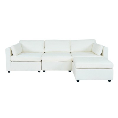 MyDepot Modern Sectional Sofa 4 Seater L Shape for Living Room