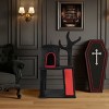 SEVOBAL Gothic Cat Tree Halloween with Spacious Cat Condo Brach Shaped Scratching Post Scratching Ladder Spider Toy for Indoor, Black, 57"*14"*57" - 2 of 4