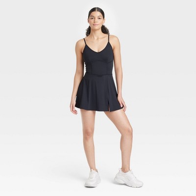 Women's Burnout Fit & Flare Mini Skater Dress - Wild Fable™ Black XXS