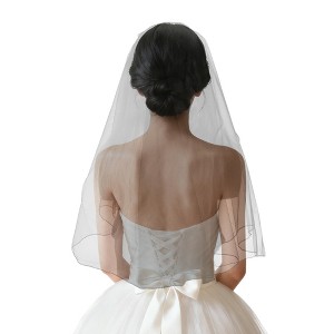 Unique Bargains Comb Wedding Veil Black 1 Pc - 1 of 4