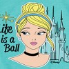 Girls' - Disney - Life Is A Ball Fitted Short Sleeve Graphic T-Shirt - 2 of 4