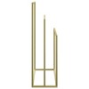 vidaXL Towel Rack Gold Iron 18.9 x 9.4 x 31.1 in Towel Rack - 4 of 4