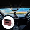Unique Bargains Car Trash Can with Garbage Bag Hanging Faux Leather Trash Bin 1 Set - 2 of 4