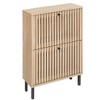 VYNXARIA 2-Door Freestanding Shoe Rack - Modern Entryway Storage Solution - 2 of 4