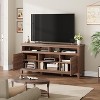 65 Inch Modern TV Stand with 8 Storage Compartments, Semi-Open Cabinet with Adjustable Shelves, Multi-Functional Entertainment Center for Living Room - 3 of 4