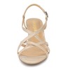 Allegra K Women's Slingback Strappy Kitten Buckle Stiletto Heel Sandals - 3 of 4