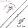 Baseball Cross Necklace for Boys Men,Stainless Steel Cross Pendant Chain 16Inches Baseball Accessories Christmas Valentines Easter Birthday - 4 of 4