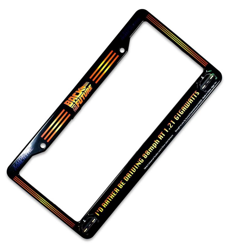 Surreal Entertainment Back To The Future "I'd Rather Be Driving 88mph" License Plate Frame, 4 of 8