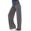 Women's Solid Printed Palazzo Pants - White Mark - 2 of 3