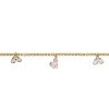 Guili Kids Sterling Silver 14k Gold Plated Rainbow and Horse Charm Bracelet, Whimsical Design for Everyday Wear and Special Moments - 2 of 3