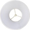 Springcrest Set of 2 Empire Lamp Shades Fine Burlap Small 6" Top x 12" Bottom x 9" Slant Spider Replacement Harp and Finial Fitting - 4 of 4
