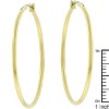 Slickblue Women's Classic Fashion Hoop Earrings, 30mm & 40mm Sizes, Rose Gold, Gold, Silver, Lever Back Jewelry - 3 of 3
