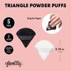 Unique Bargains Loose Powder Puff Face Soft Triangle Puff Blender Beauty  Makeup Tool Short Plush 2 Pcs Black Pink : Target