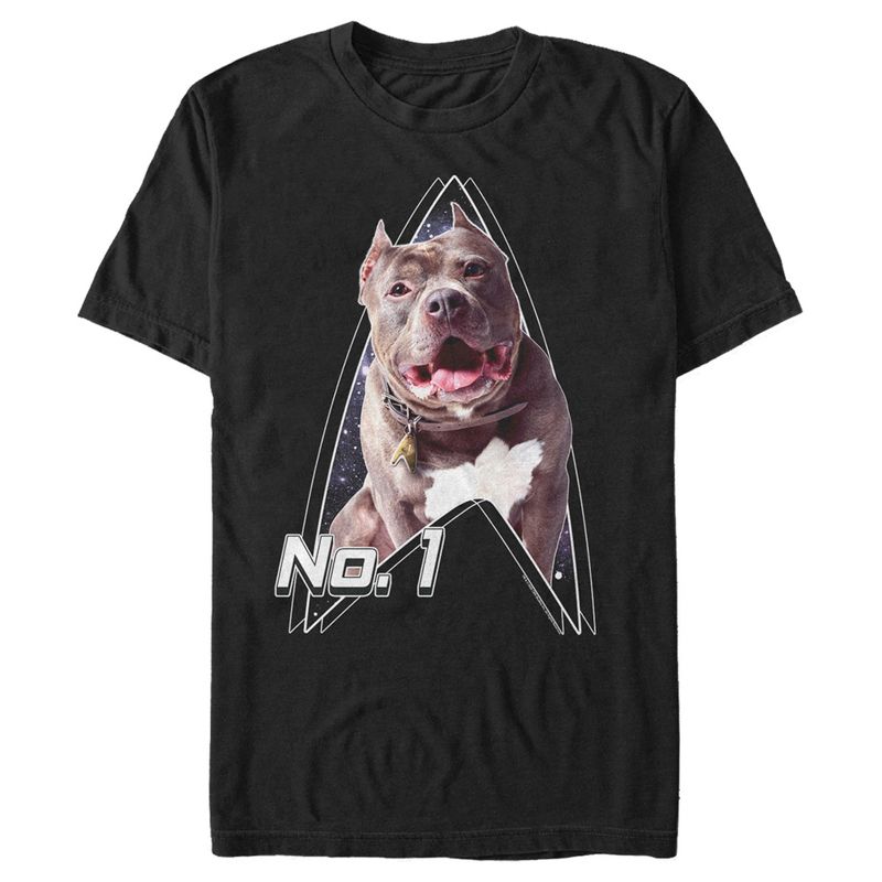 Men's Star Trek: Picard Number One Dog T-Shirt, 1 of 6