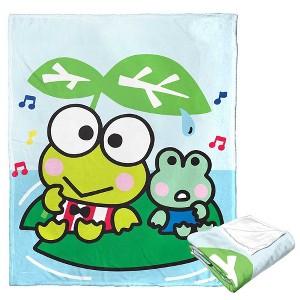 Sanrio Keroppi Lilypad Joyride Silk Touch Throw Blanket 50x60 Inches - 1 of 4