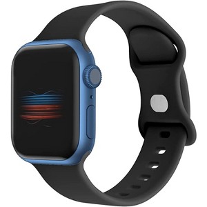 Worryfree Gadgets Silicone Sports Band for Apple Watch 38/40/41mm iWatch Band Series 8 7 6 5 4 3 2 1 & SE - 1 of 4