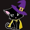 Men's Design By Humans Halloween Cat By AdrianaOliveira T-Shirt - 2 of 4