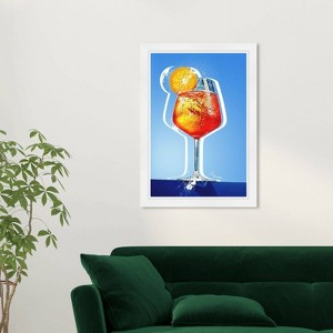 15" x 21" Aperol Italian Kitchen Cocktail Framed Wall Art Print Blue - Wynwood Studio - 1 of 4