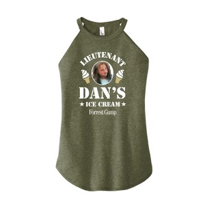 Women's - Forrest Gump - Lieutenant Dan's Ice Cream Graphic High Neck Tank - 1 of 3