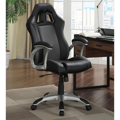Sapphtopaz Adjustable Office Chair with High Back, Ergonomic Gaming Chair with Armrest and Wheels, Swivel Computer Chair for Office