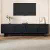 Kumasinova 70.8" Sleek Contemporary TV Stand with Adjustable Shelves for TV up to 78",Stylish TV Console with Arched Cabinets for Living Room - 2 of 4