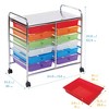 ECR4Kids 12-Drawer Mobile Organizer, Assorted - 2 of 4