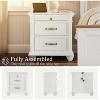 AMERLIFE Solid Wood Nightstand with Fully Assembled - 3 of 4