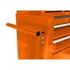 Maggift Tool Boxes, Portable Rolling Tool Chest with 4 small and a large drawers, Wheels, Metal Closure for, Garage, Orange, 24.2"*12.9"*25.9" - 3 of 4