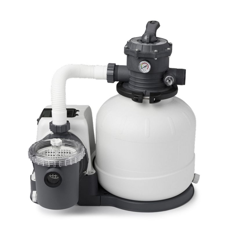 Intex 26647EG Krystal Clear 14" 2800 GPH Above Ground Pool Sand Filter Pump with Automatic Timer, 3 of 7