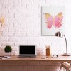 Stupell Industries Hot Pink Butterfly Glam Paint Splatter Canvas Art - 3 of 4