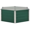 vidaXL Raised Garden Bed Patio Raised Flower Bed Galvanized Steel Planter - 2 of 4
